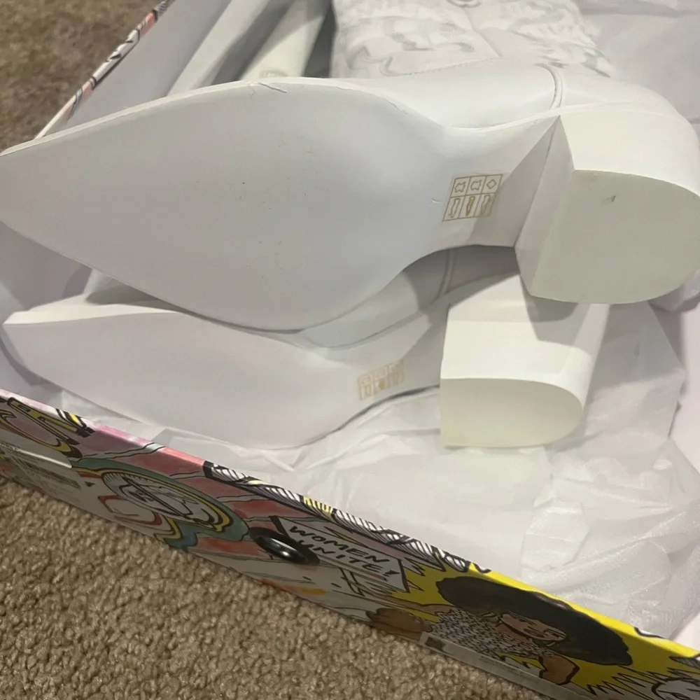 BRAND NEW Dagget Boot in White Combo Jeffrey Campbell NWT